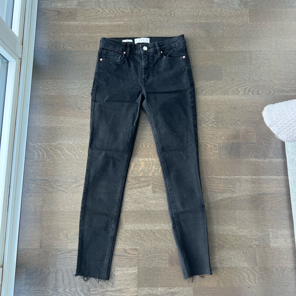 Mango Classic Black Skinny Jeans